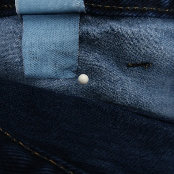 Vintage Girbaud Brand X Jeans Youth 18 (28x28) Dark Blue High Waist Tapered - Picture 15 of 16